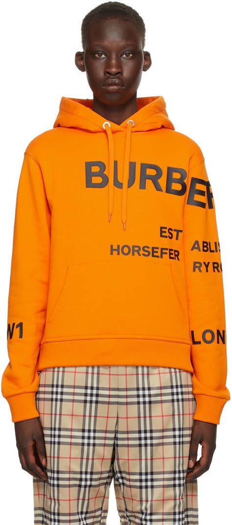 burberry orange hoodie